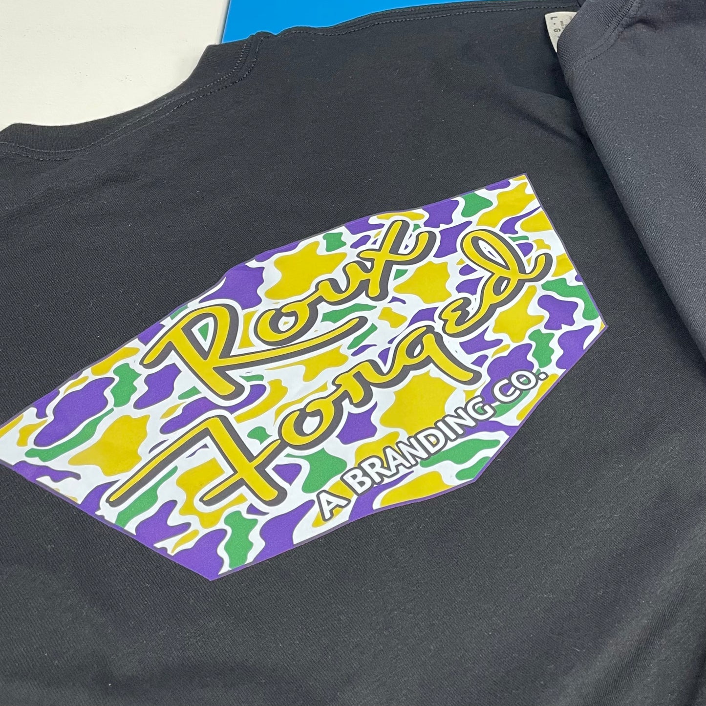 Mardi Gras Camo RF Tee