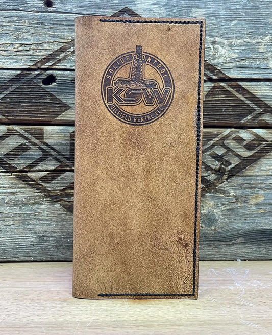 Leather tally book cover