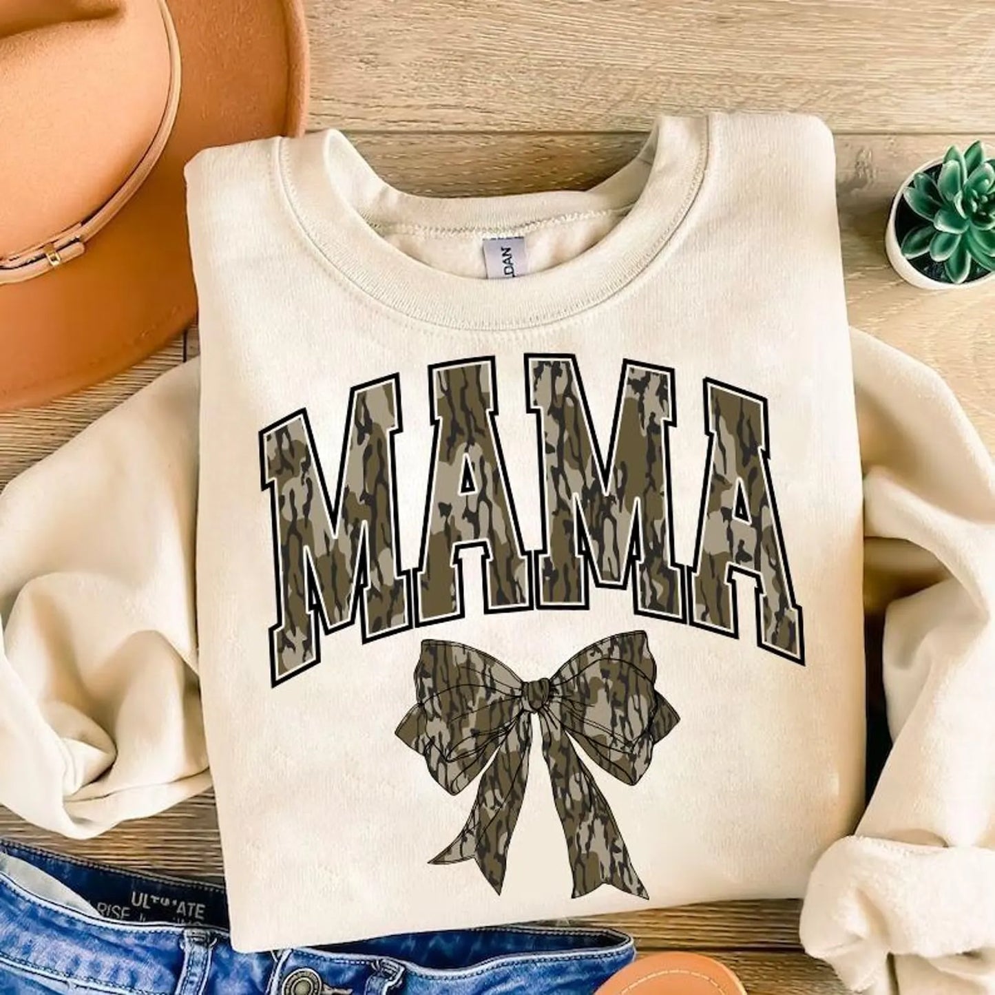 SWEATSHIRT- MAMA BOTTOMLAND CAMO